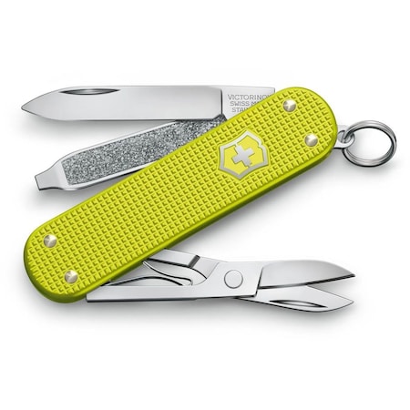 Swiss Army Brands 2023N Victorinox Classic  Alox Electric Yellow Limited Edition 58Mm VIC-0.6221.L23